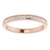 14K Rose 1/4 CTW Natural Diamond Band